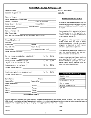 Illinois Apartment Lease Rental Application Questionnaire  Form