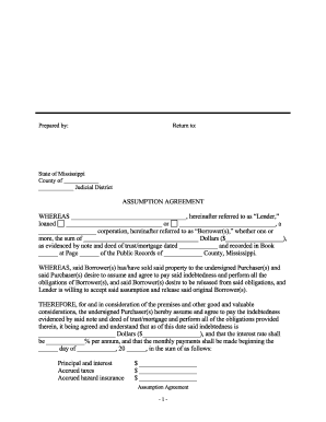 Deed of Assumption Sample  Form