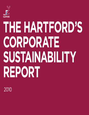 The Hartford's Corporate Sustainability Report  Form