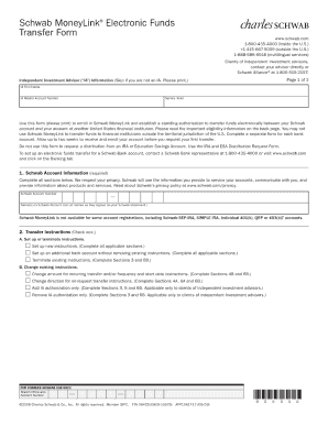 Schwab Brokerage Moneylink  Form