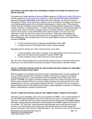 OBTAINING and DOCUMENTING INFORMED CONSENT of Healthcare Partners