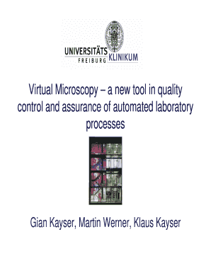 Virtual Microscopy a New Tool in Quality Control and Assurance of D Pathology Partners  Form