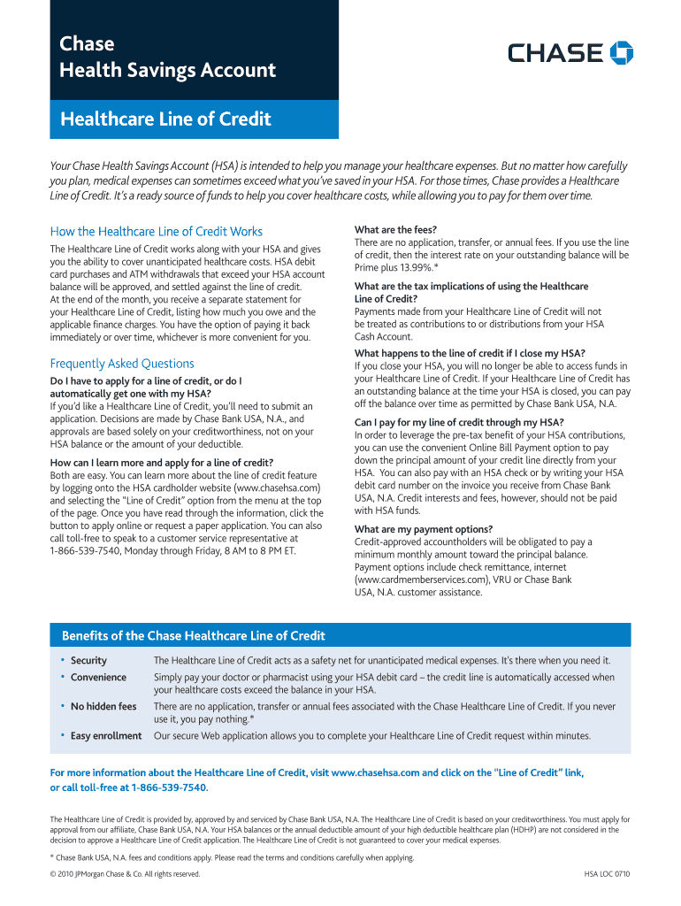 Healthcare Line of Credit  Form