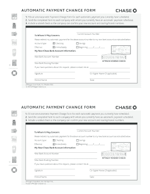 Chase Direct Deposit Form