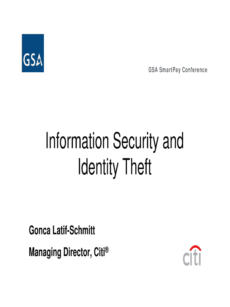 Information Security and Identity Theft  Citi