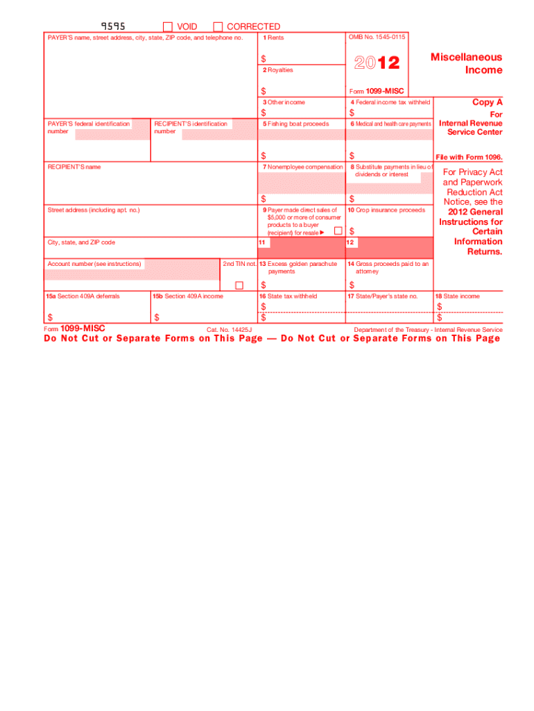  Tax Forms 2012