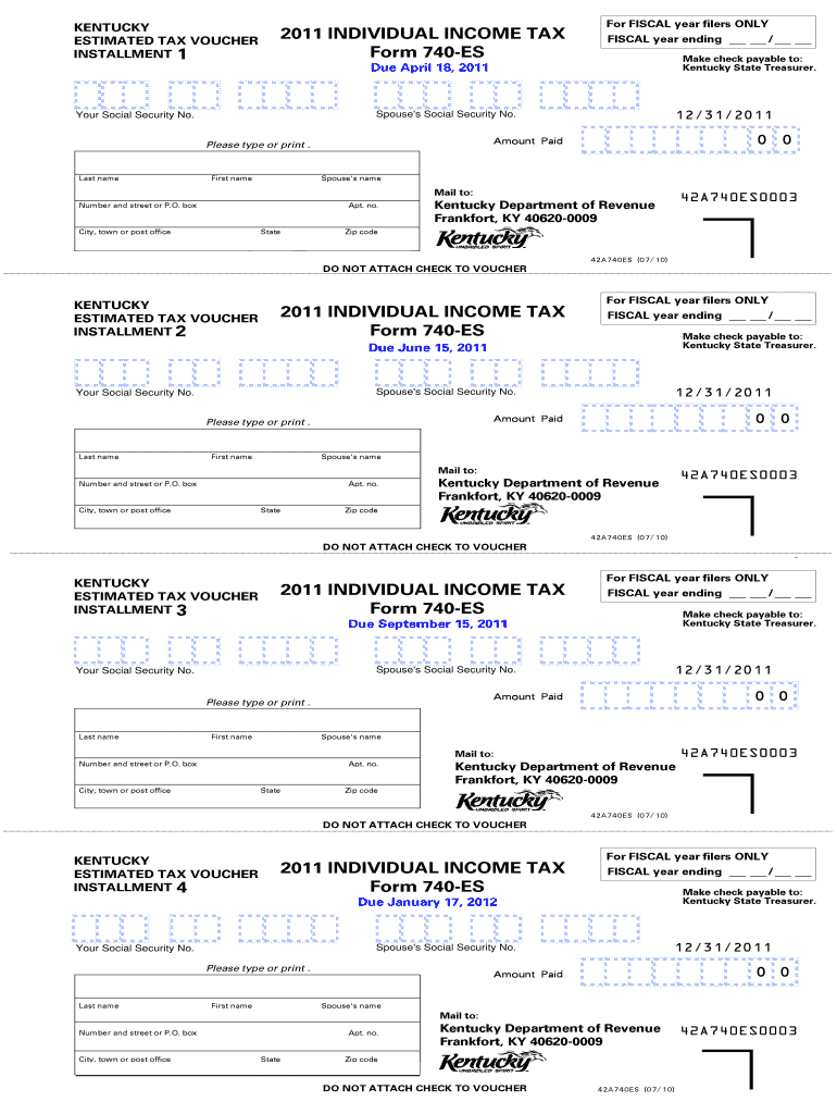 Ky Form 740