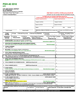 Pgh 40 Form