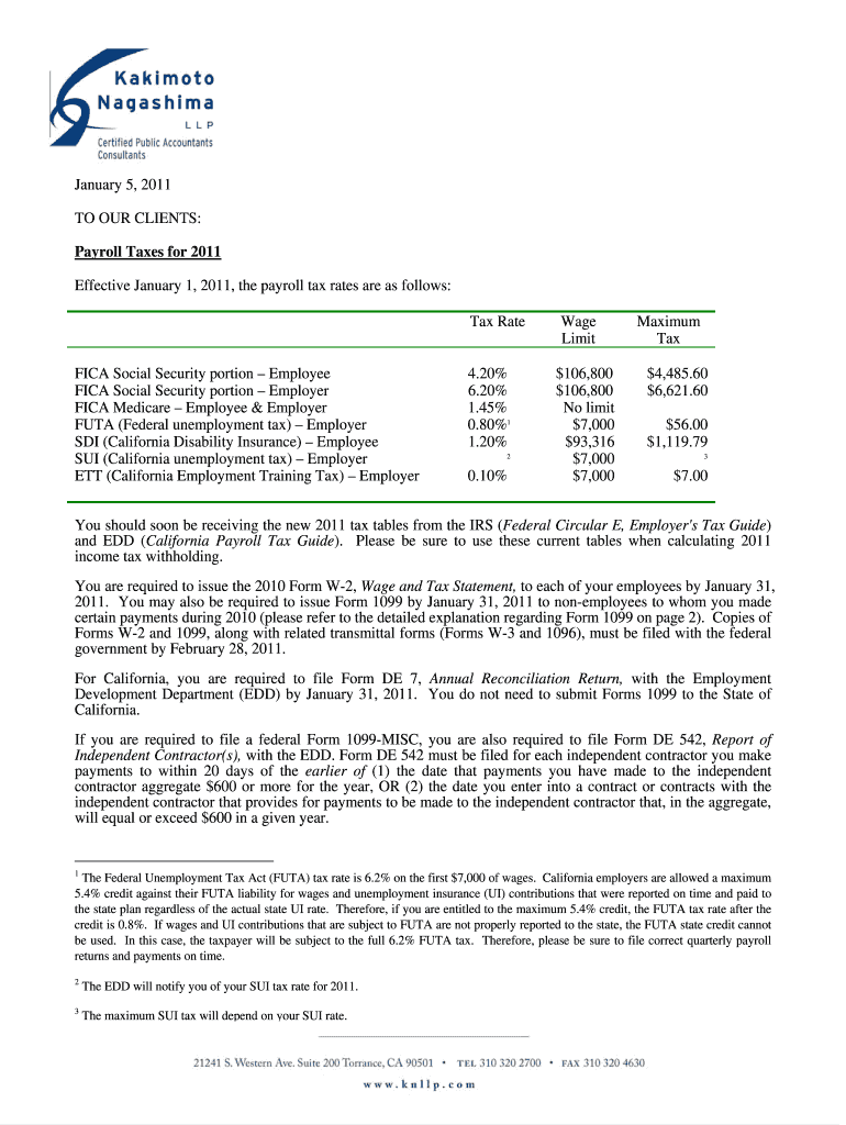 January 5, to OUR CLIENTS Kakimoto &amp; Nagashima LLP  Form