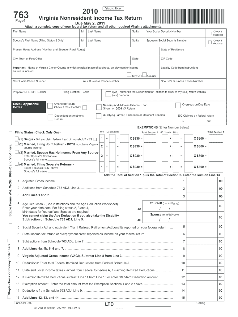  Form 763 2019