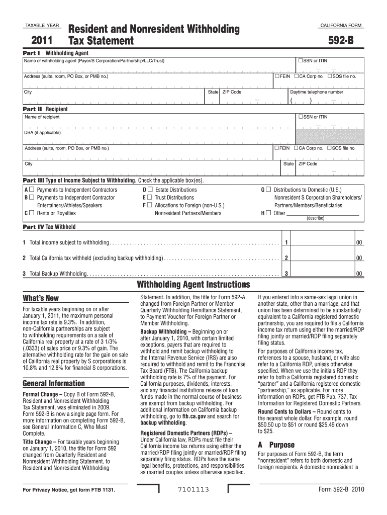  Form 592 B 2020