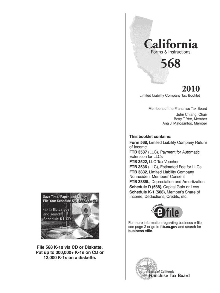 Form 568 Fillable Printable Forms Free Online