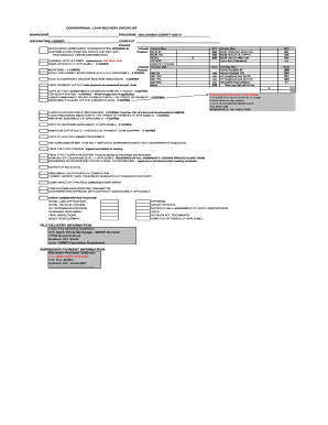 OKC CONVchecklist 8 07 US Bank  Form
