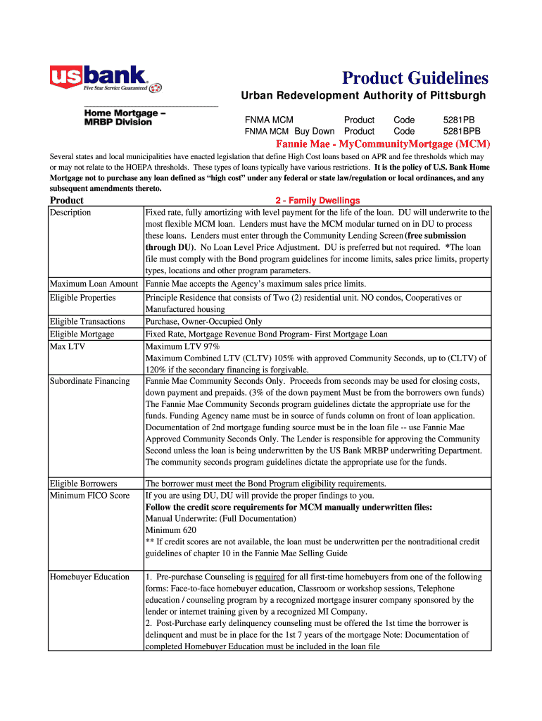 Fannie Mae MCM &amp; Buy Down 2 Fam 8 24 07  Form