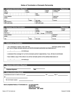  Affidavit of Domestic Partnership Harris County Texas 2008-2024