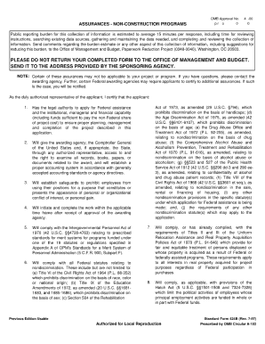 Standard Form 424b Fillable