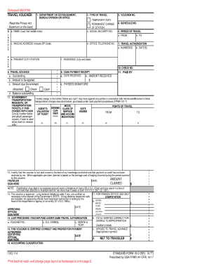 Sf 1012 Fillable  Form