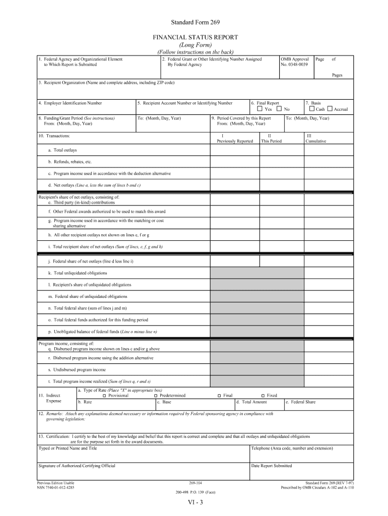 Blank Fsr Repot Form