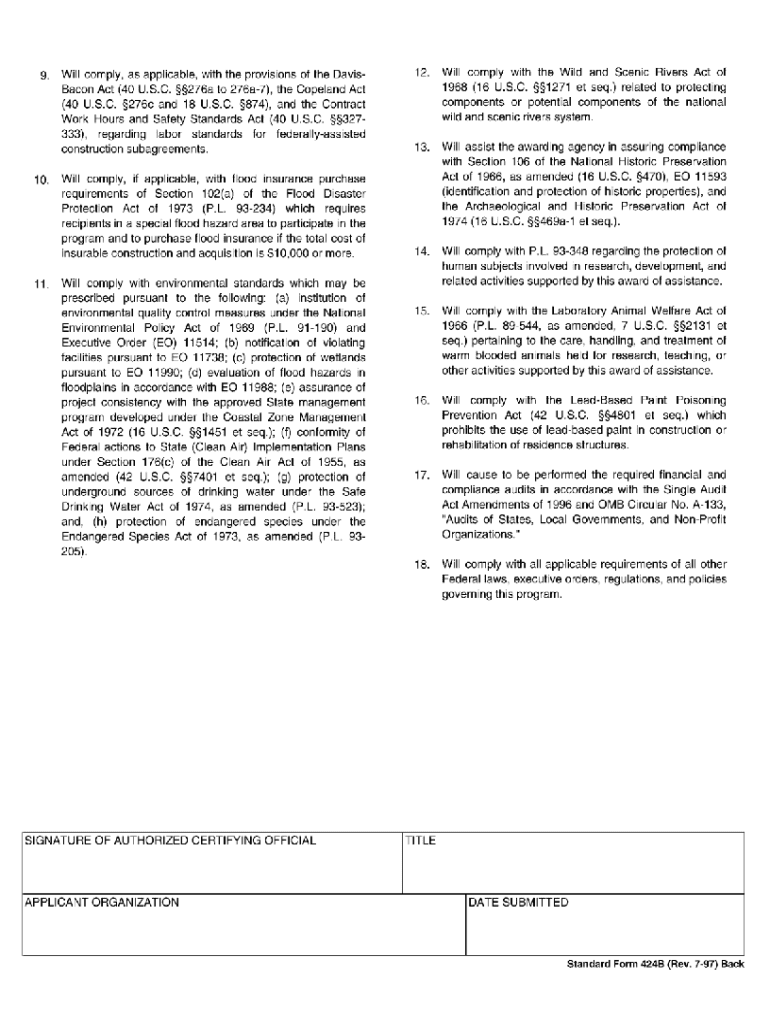 Standard Form 424b Rev 7 97