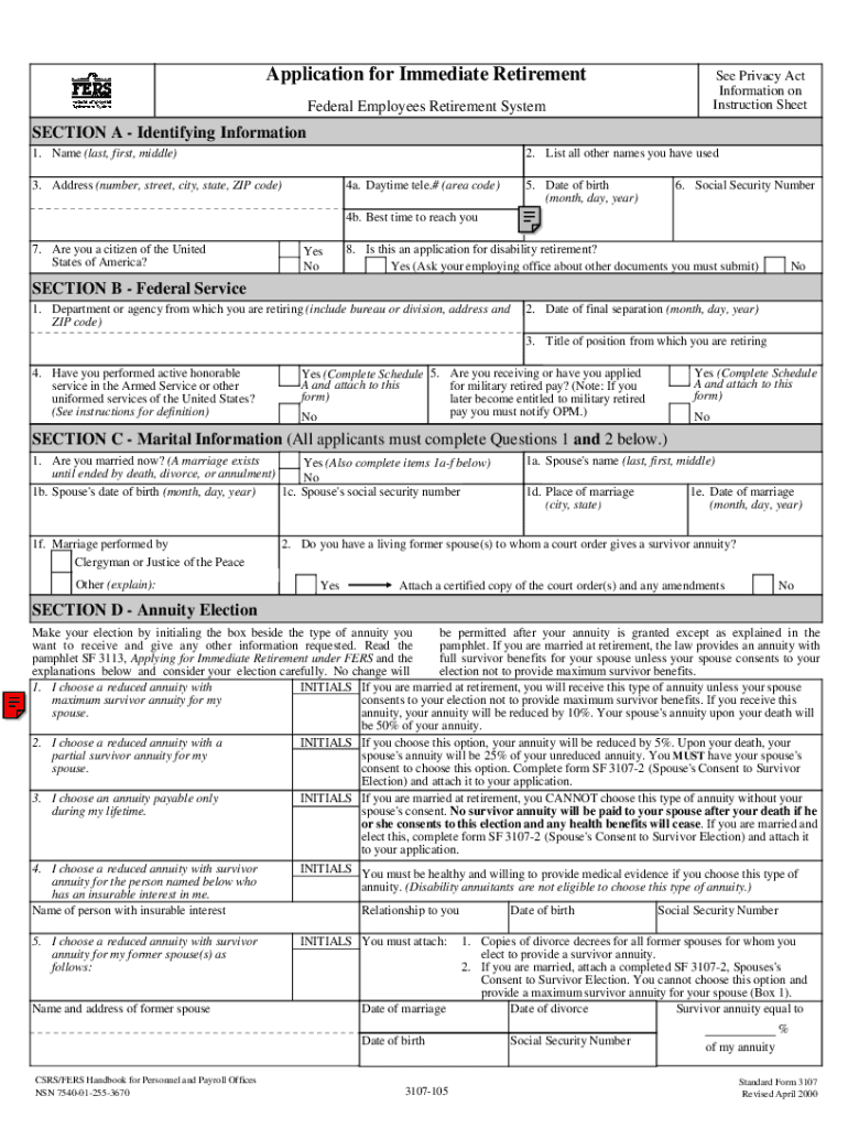  Sf 3107 106 Form 2000