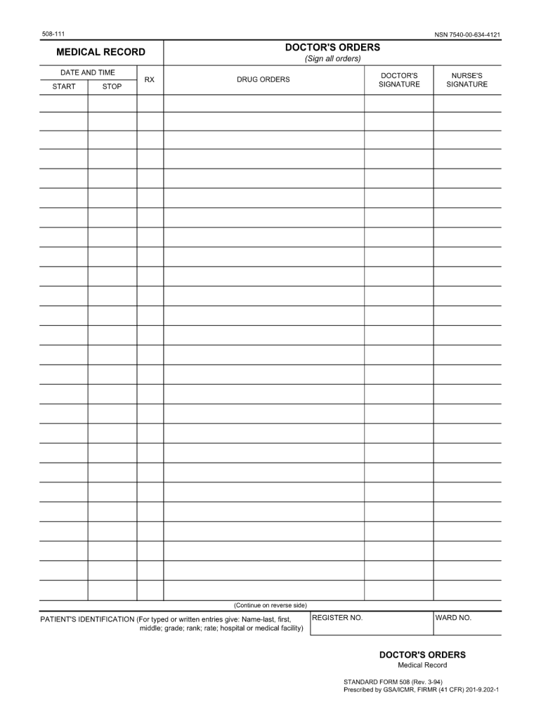 Generic Work Order Form Printable Free Printable Change Order Form