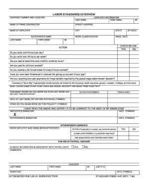 Standard Form 1445