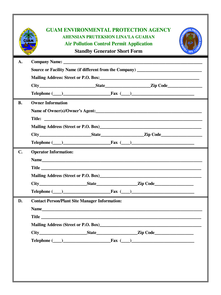 Guam Epa Forms