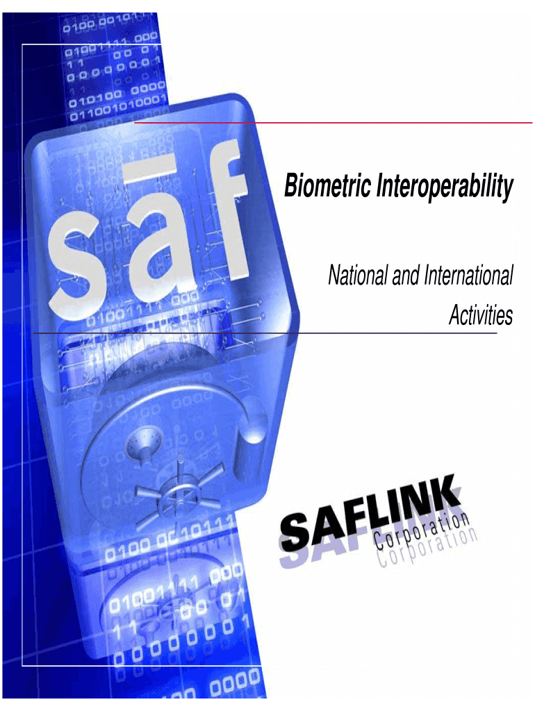 Biometric Interoperability Biometrics Form