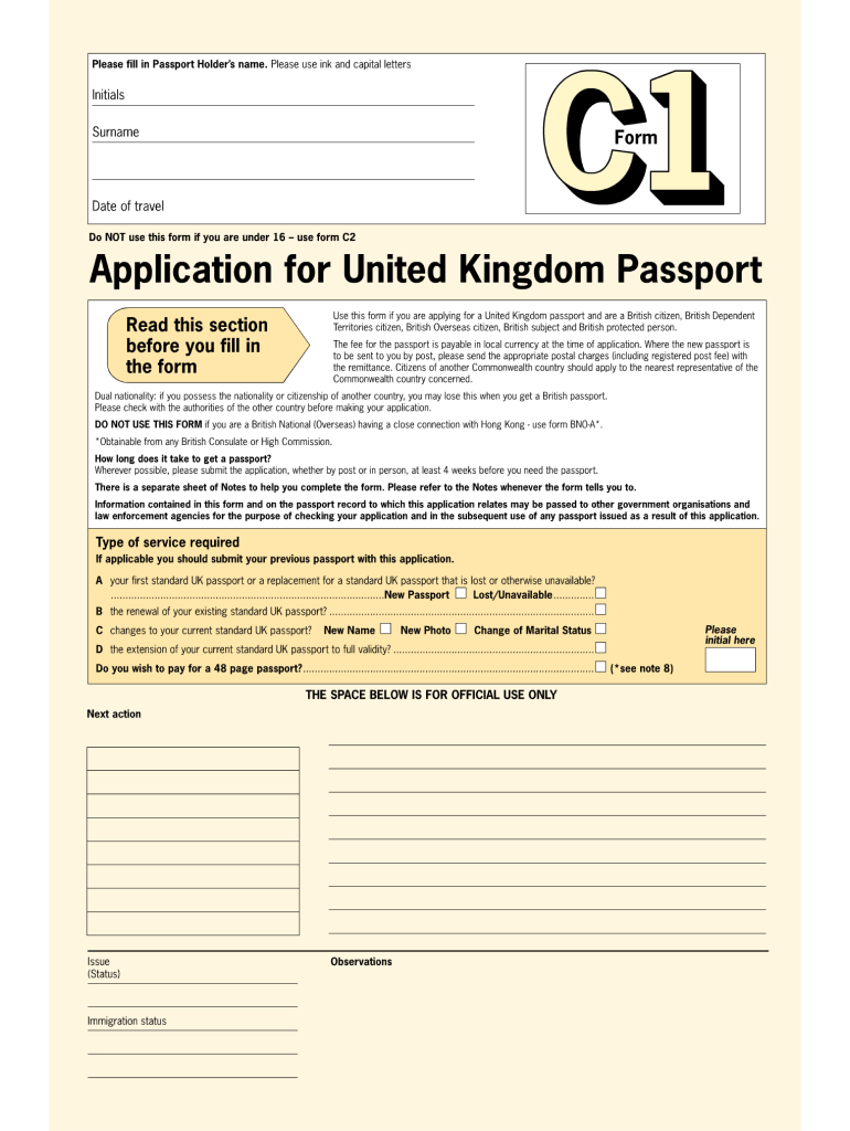  Uk Forms 2001-2024