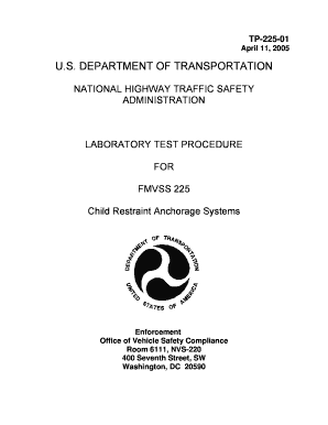 Fmvss 225 Test Procedure  Form