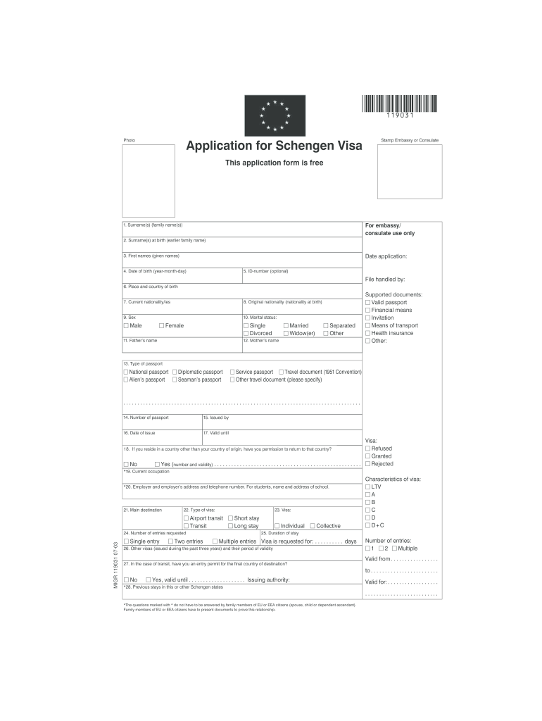 Poland Visa Application Form PDF