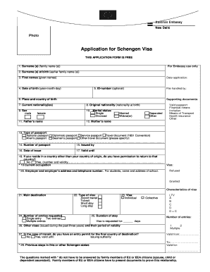 Austria Visa Application Form PDF