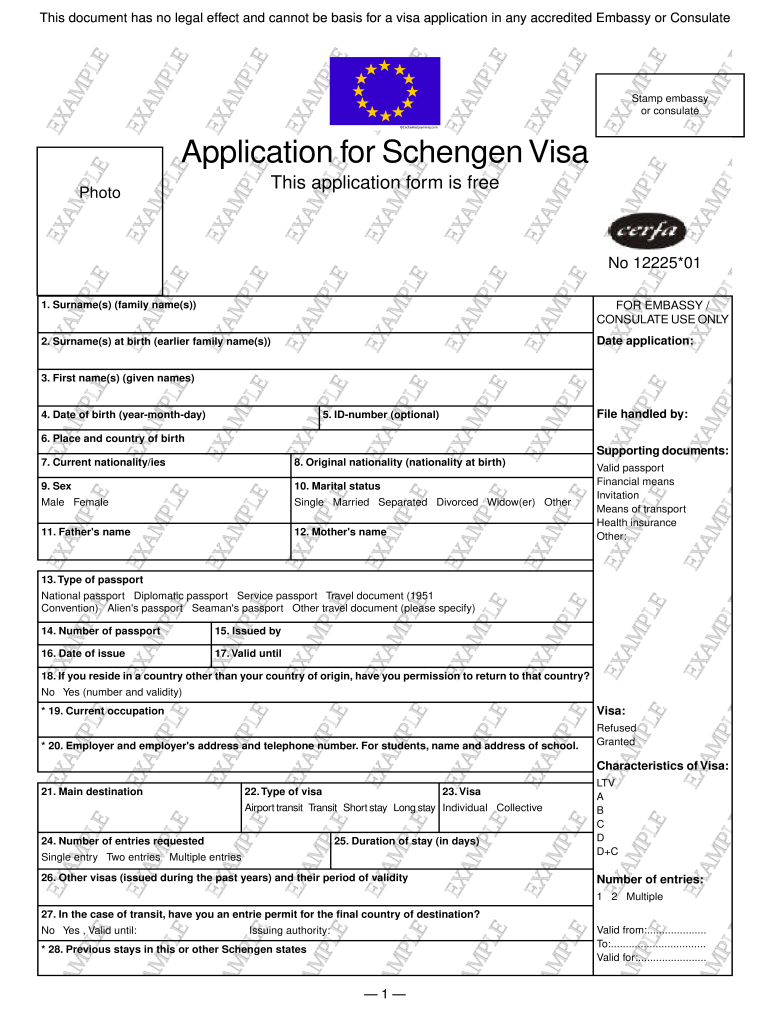 tourist visa form questions