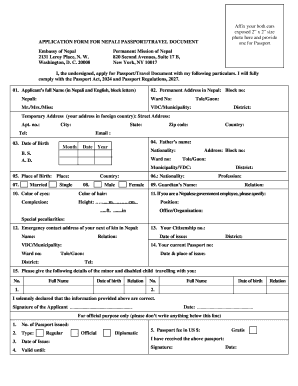 Nepali Form