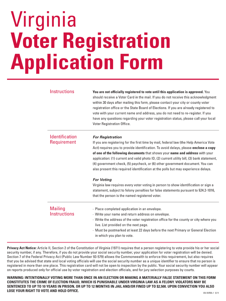 Sbe Virginia Form