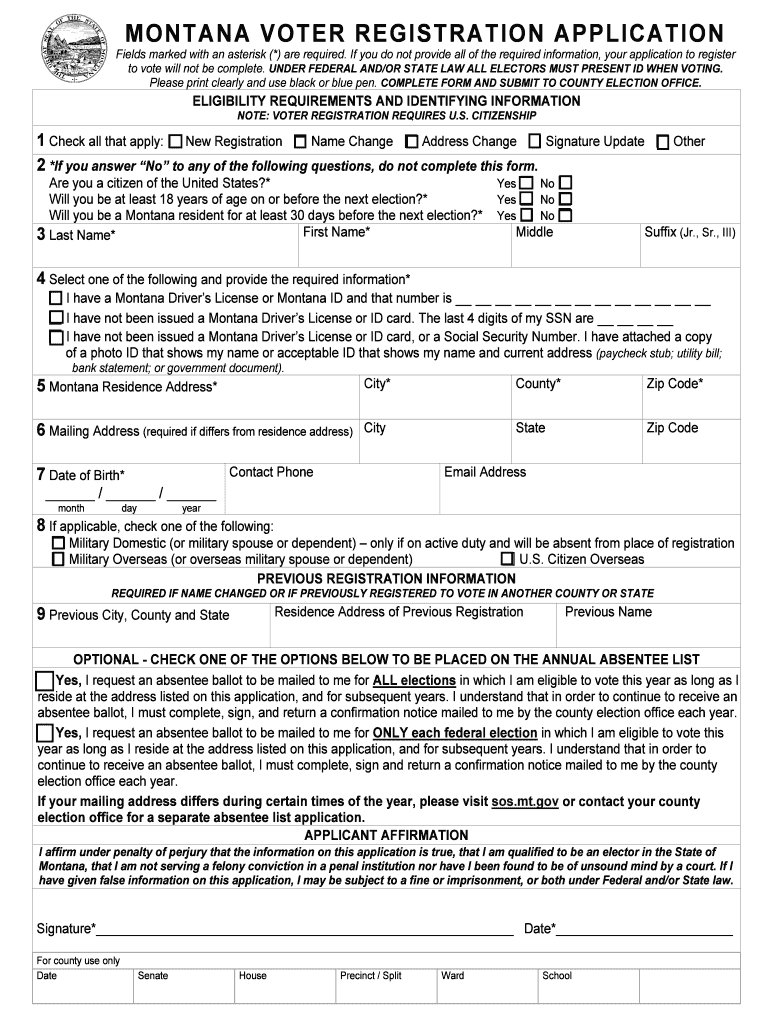 Montana Voter Registration Form Montanaprolifecoalition