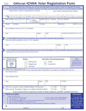 Voters Registration Forms