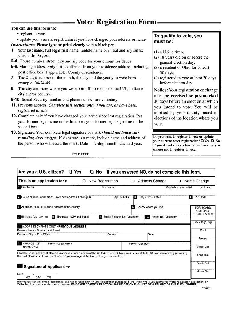 You Can Use This Form to ' Register to Vote Update Your    Eff Cls Utk