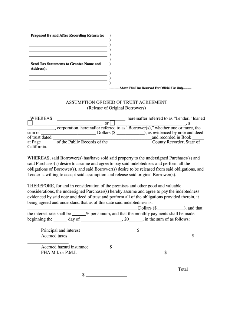 Deed of Trust California  Form