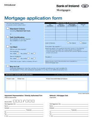  Mortgage Application Form 2006