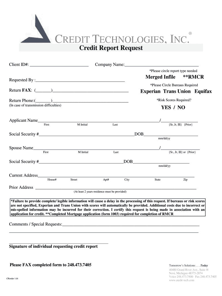 CREDIT TECHNOLOGIES, INC  Form