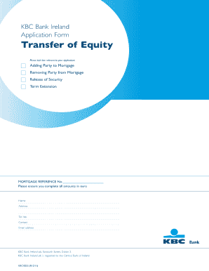 Transfer of Equity Form