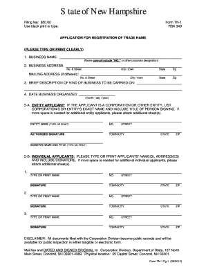 State of New Hampshire Sos Nh  Form