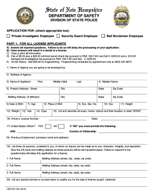 APPLICATION for CHECK CORRECT BOX NH Gov Nh  Form