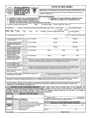 Identification Card ID  Form