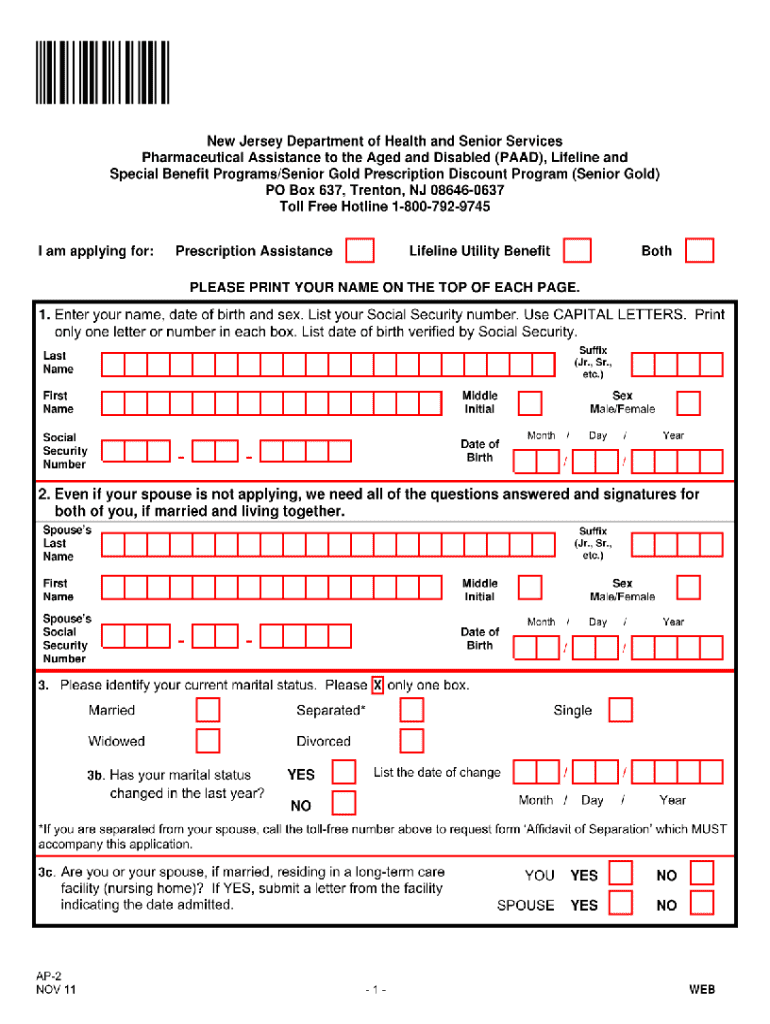  Paad Application Form 2016-2024