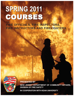 FIRE OFFICIALS, FIRE INSPECTORS, Nj  Form