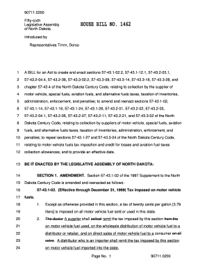 0200 Fifty Sixth Legislative Assembly of North Dakota Introduced by Representatives Timm, Dorso Legis Nd  Form