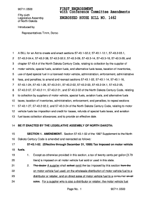 0500 Fifty Sixth Legislative Assembly of North Dakota Introduced by Representatives Timm, Dorso Legis Nd  Form