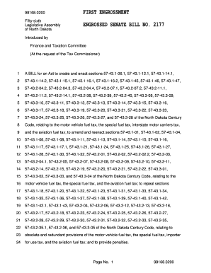 0200 Fifty Sixth Legislative Assembly of North Dakota Introduced by Legis Nd  Form